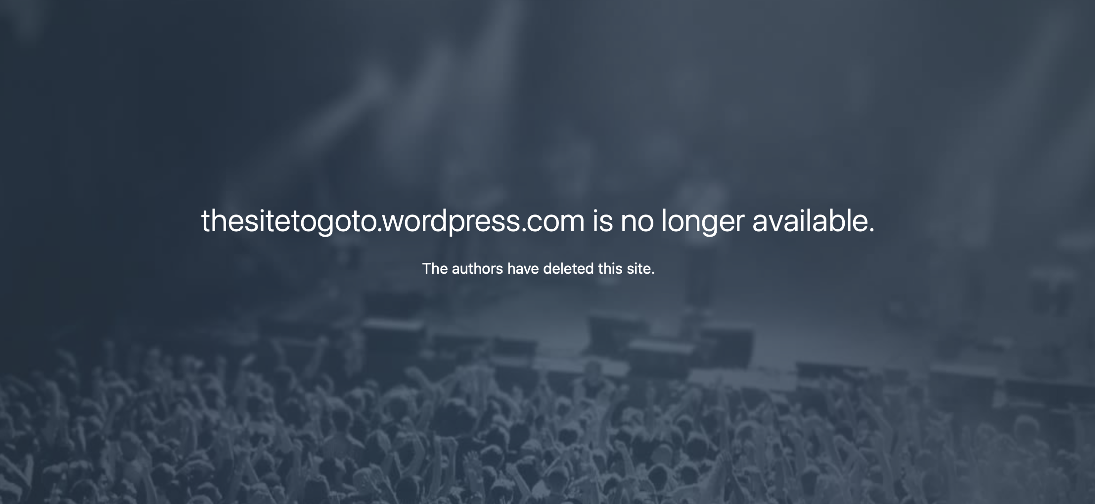 A screenshot of my first blog as it is today