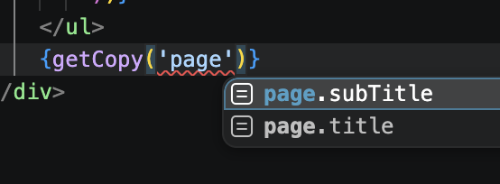 Suggestions when calling getCopy for keys